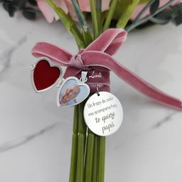 GUARDAPELO PLATA 925MM CORAZON - 22X23MM