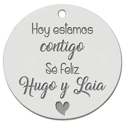 CHAPA PLATA 925MM PARA RAMO DE NOVIA