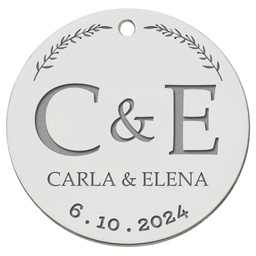 CHAPA PLATA 925MM PARA RAMO DE NOVIA