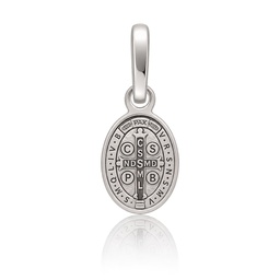 MEDALLA PLATA 925MM SAN BENITO OVAL - 6x10MM