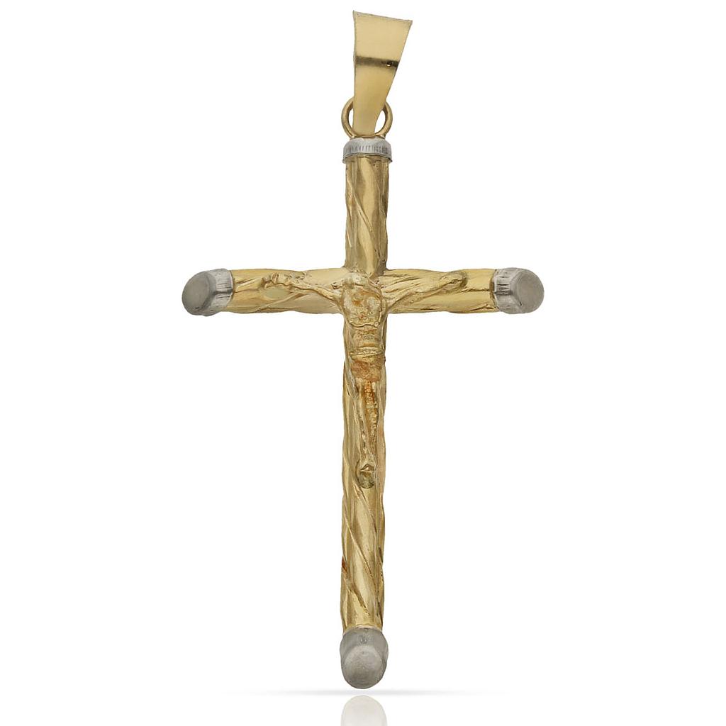 CRUZ ORO 18KL CRISTO - 21X36MM