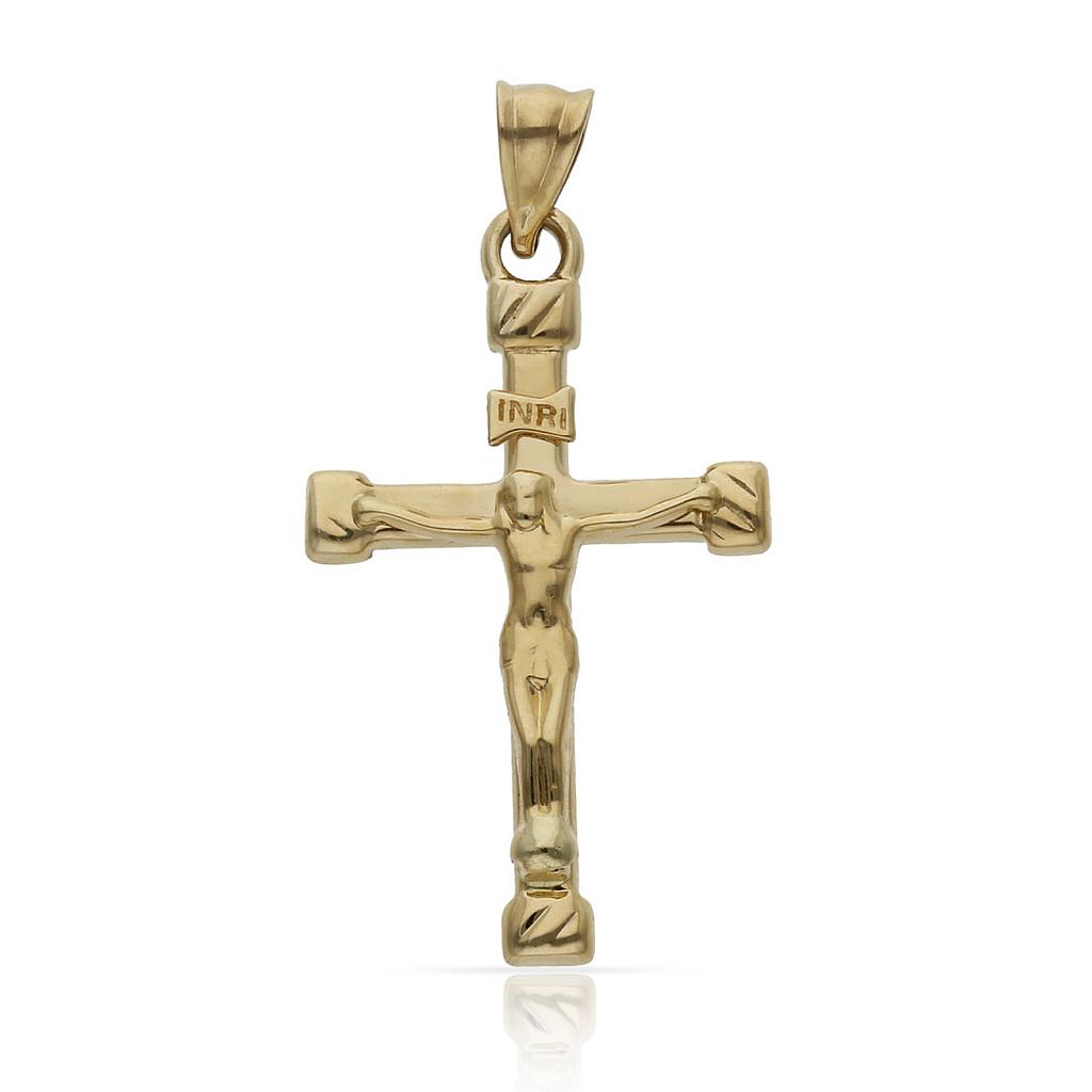 CRUZ ORO 18KL CRISTO - 17x28MM** AGOTADO TEMPORALMENTE**