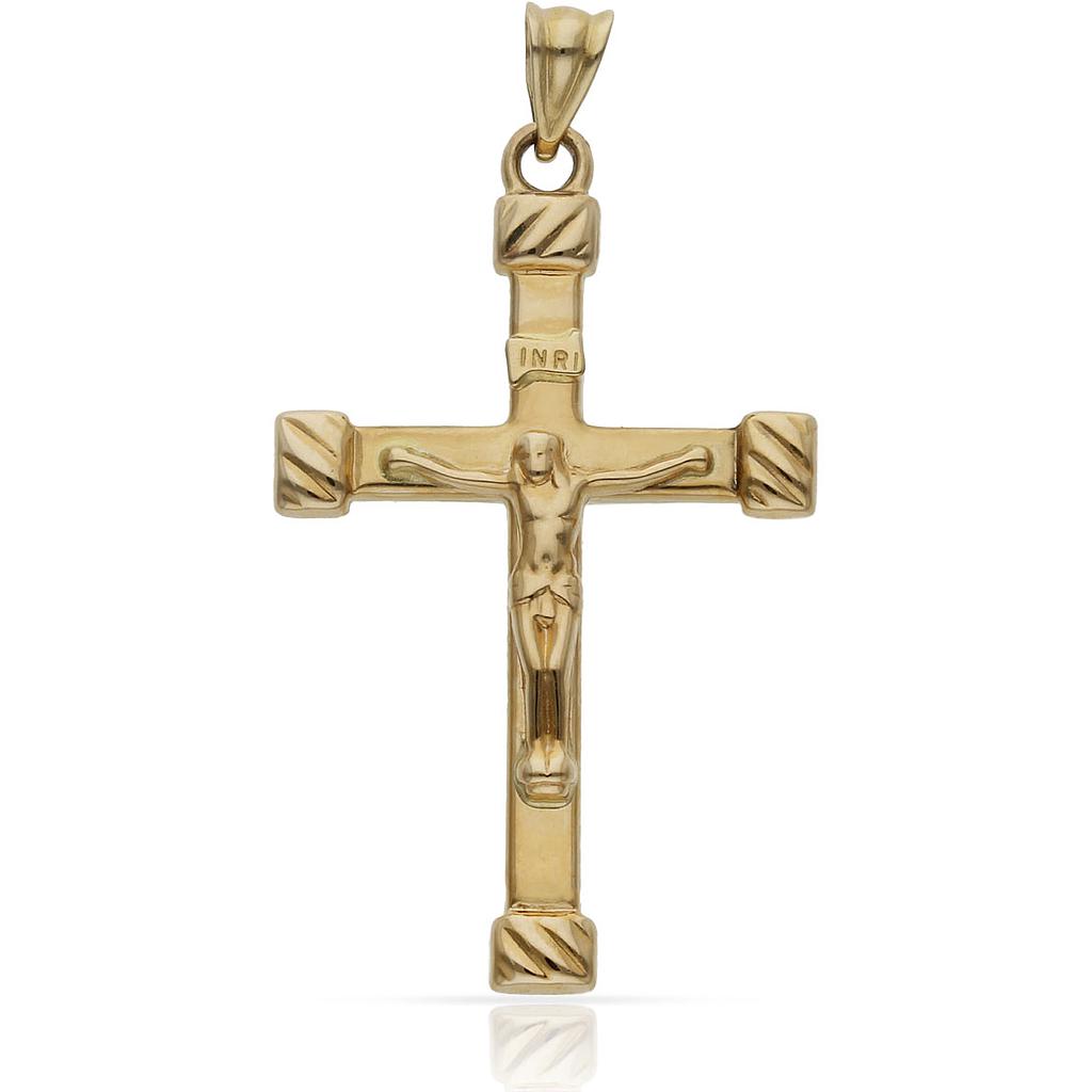 CRUZ ORO 18KL CRISTO - 22x36MM