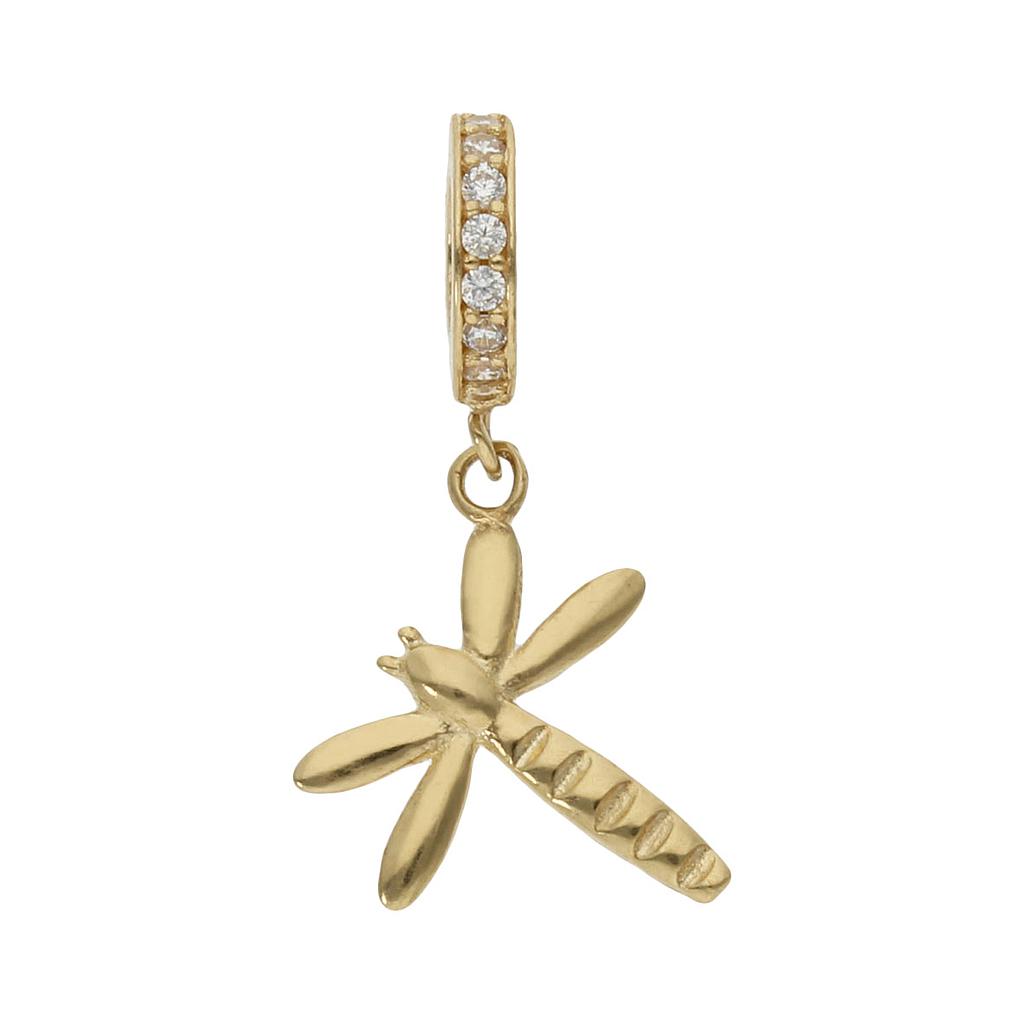 CHARMS COLGANTE ORO 18KL  LIBELULA