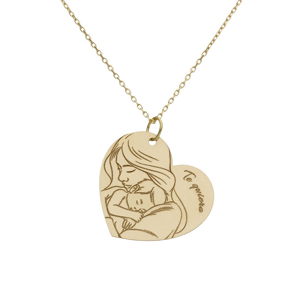 GARGANTILLA ORO 18KL DE LA MADRE - 24X22MM