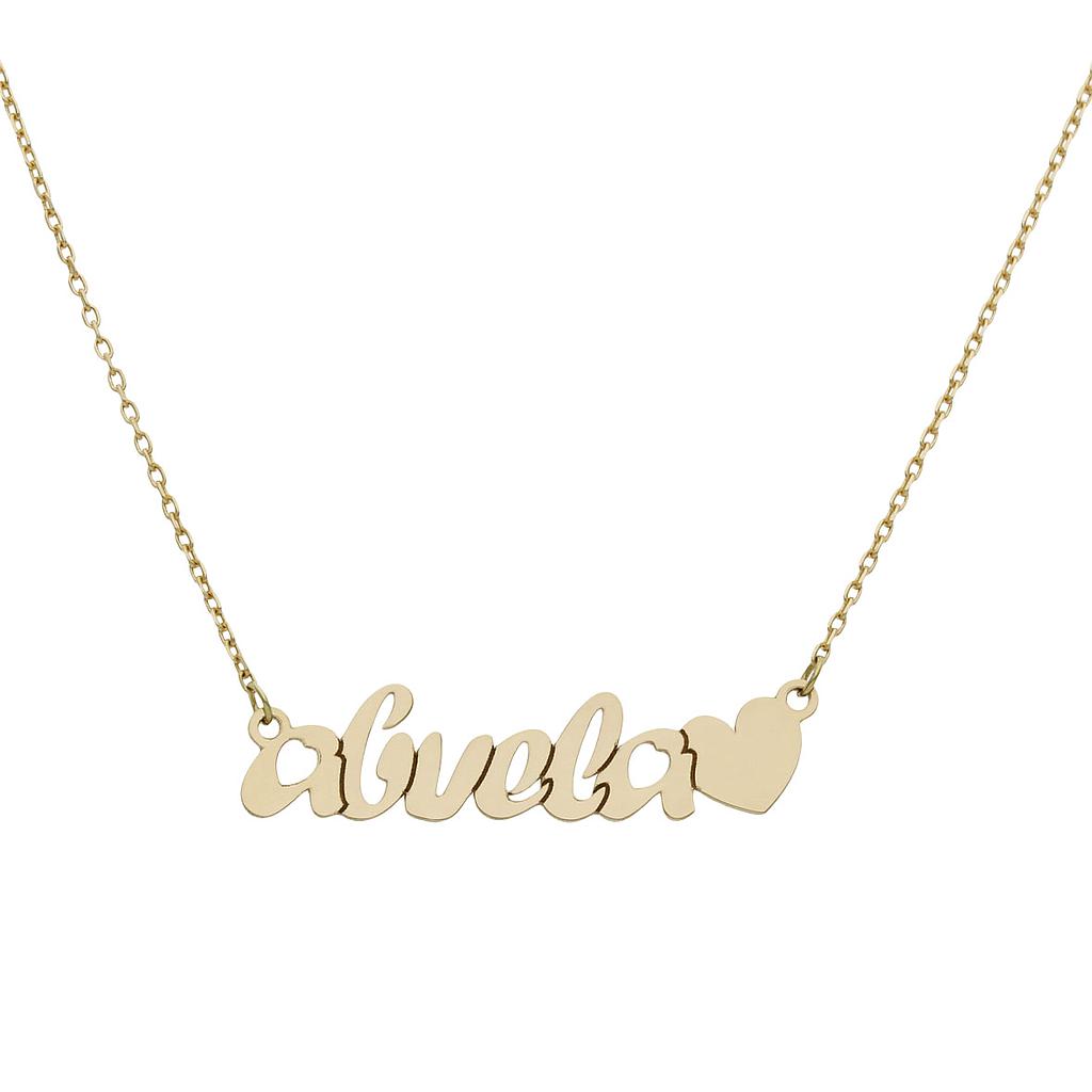 GARGANTILLA ORO 18KL ABUELA + CORAZON