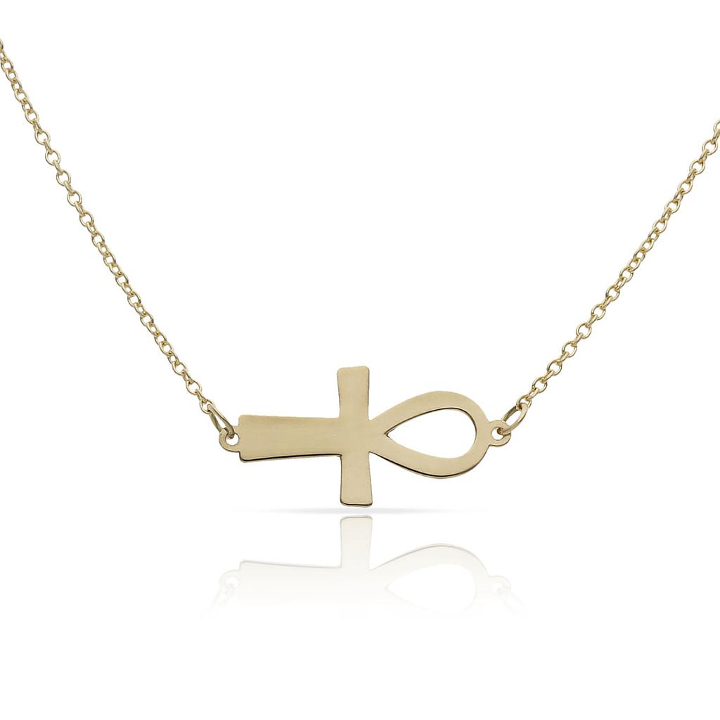 GARGANTILLA ORO 18KL CRUZ DE LA VIDA