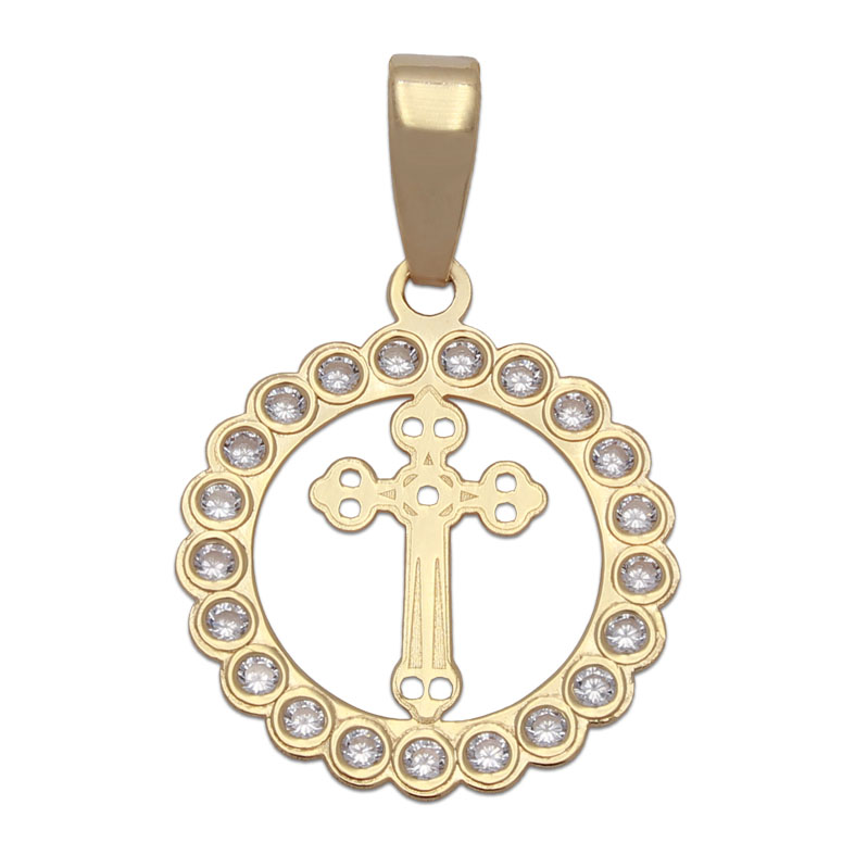 COLGANTE ORO 18KL CRUZ ASTURIANA - 15MM