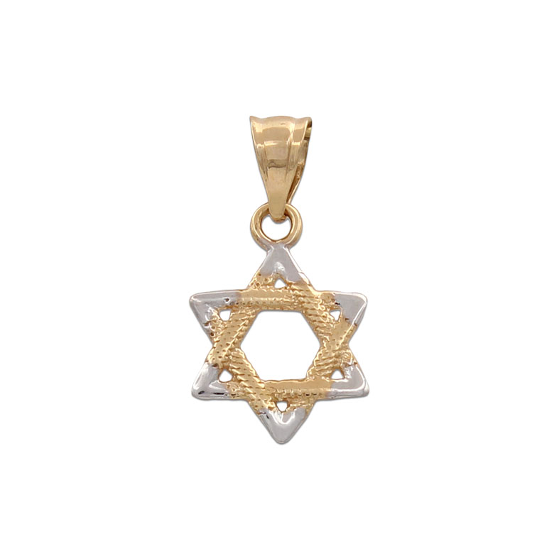 COLGANTE ORO 18KL ESTRELLA DE DAVID BICOLOR