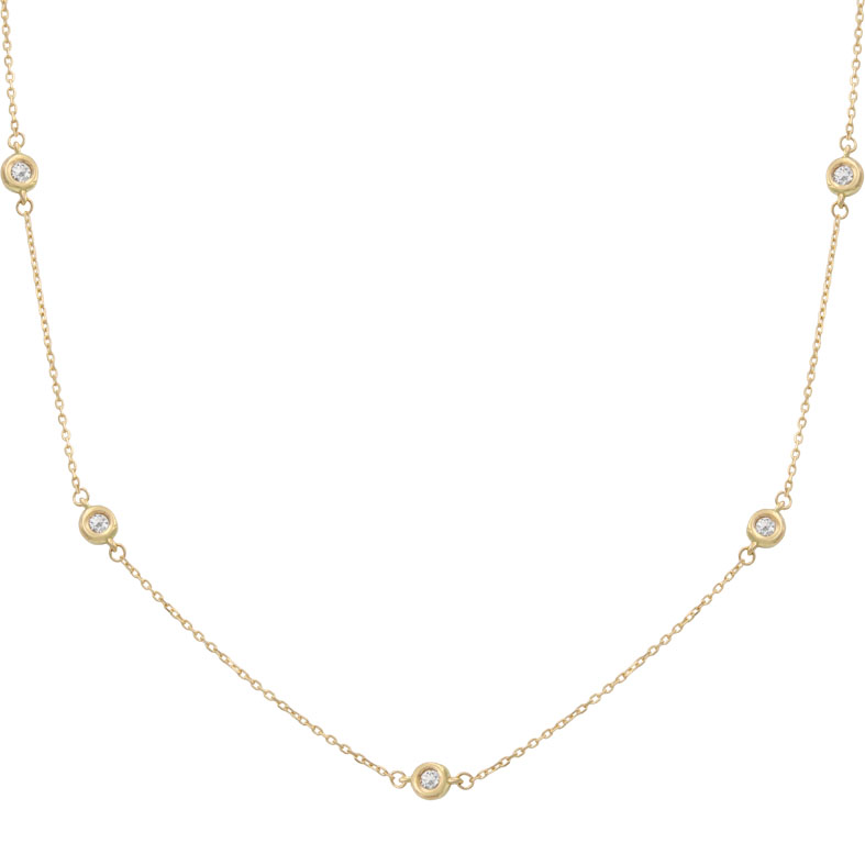 GARGANTILLA ORO 18KL CHATONES - 4.50MM