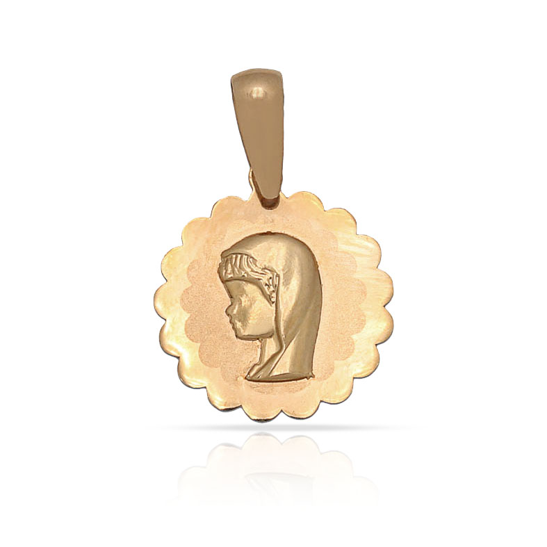 MEDALLA ORO 18KL VIRGEN NIÑA - 13MM
