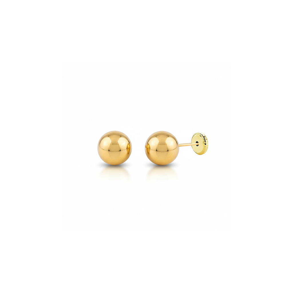 PENDIENTES ORO 18KL BOLA 3MM