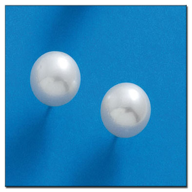 PENDIENTES ORO 18KL P. AUSTRALIANA 10 MM