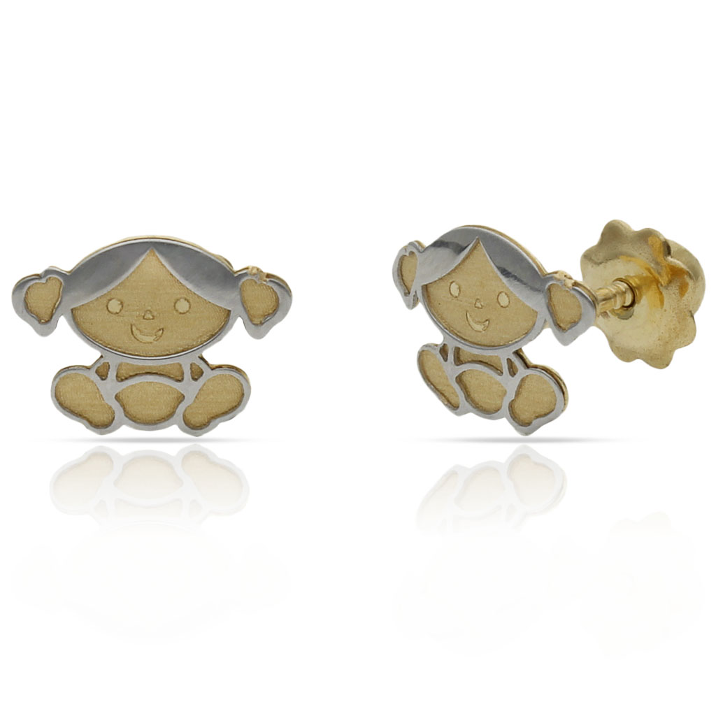 PENDIENTE ORO 18KL NIÑA