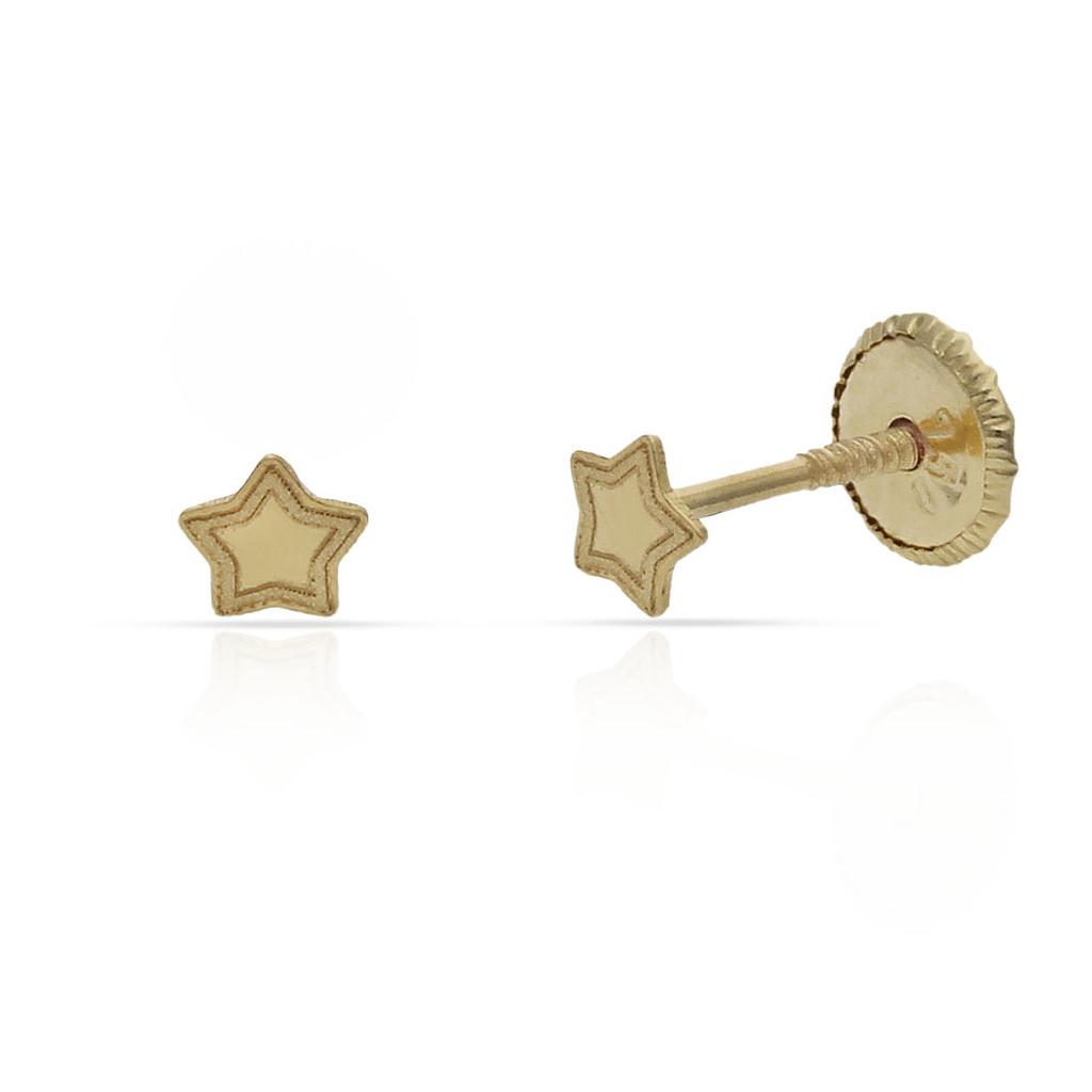 PENDIENTES ORO 18KL ESTRELLAS