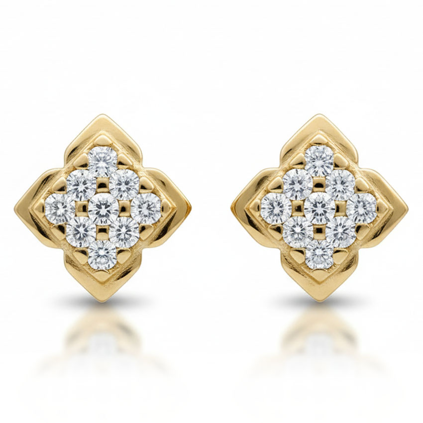 PENDIENTES ORO 18KL CIRCONITAS