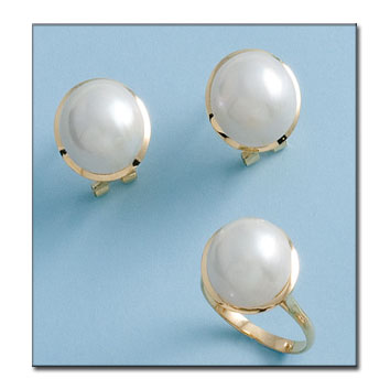 PENDIENTES ORO 18KL PERLAS JAPONESAS