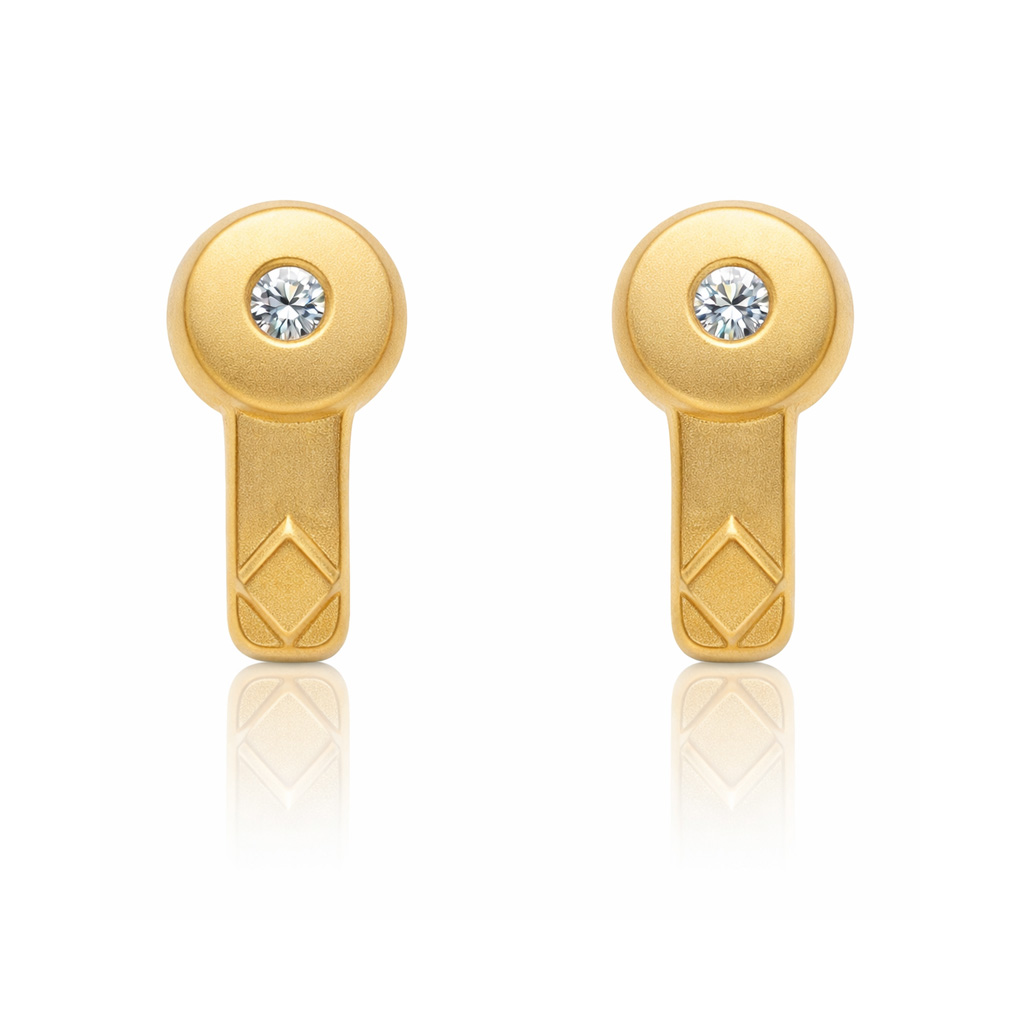 PENDIENTES ORO 18KL CIRCONITAS