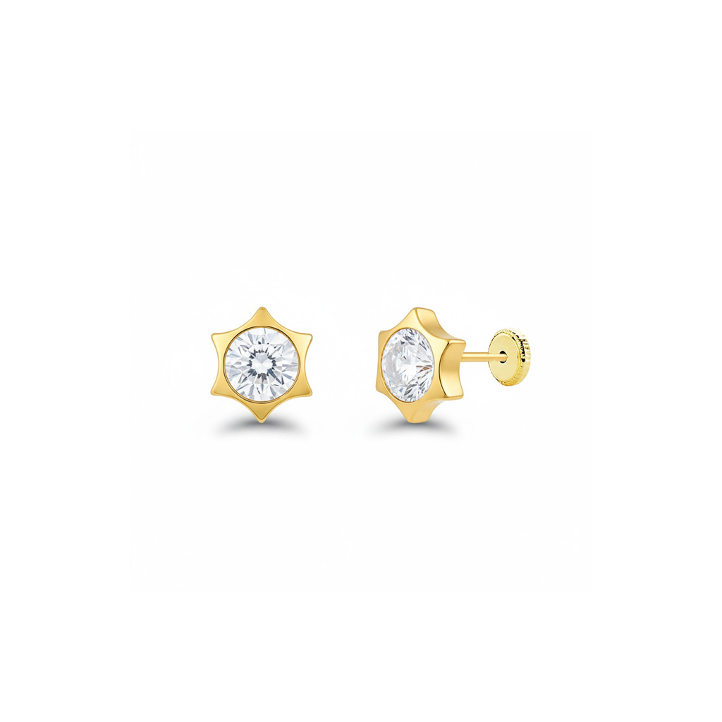 PENDIENTES ORO 18KL ESTRELLAS