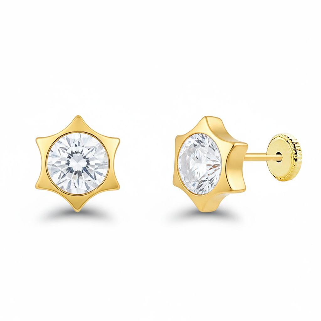 PENDIENTES ORO 18KL ESTRELLAS