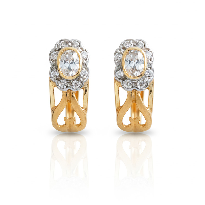 PENDIENTES ORO 18KL CIRCONITAS