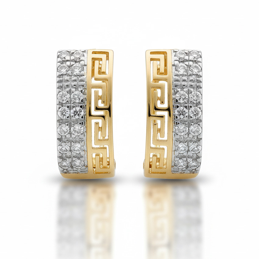 PENDIENTES ORO 18KL CIRCONITAS