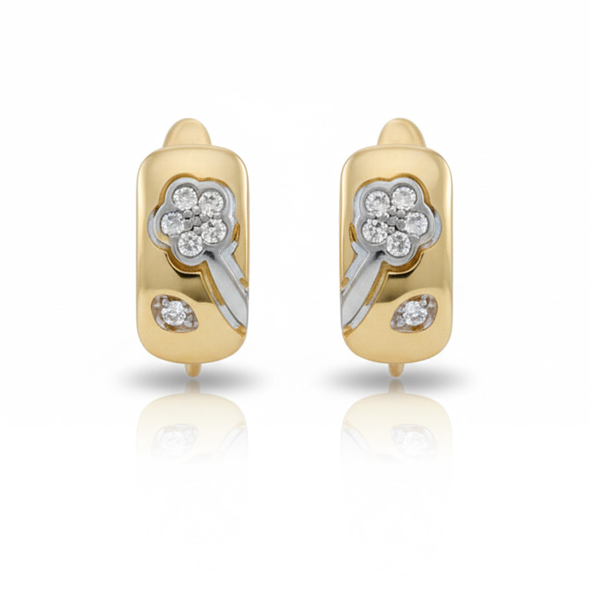 PENDIENTES ORO 18KL CIRCONITAS