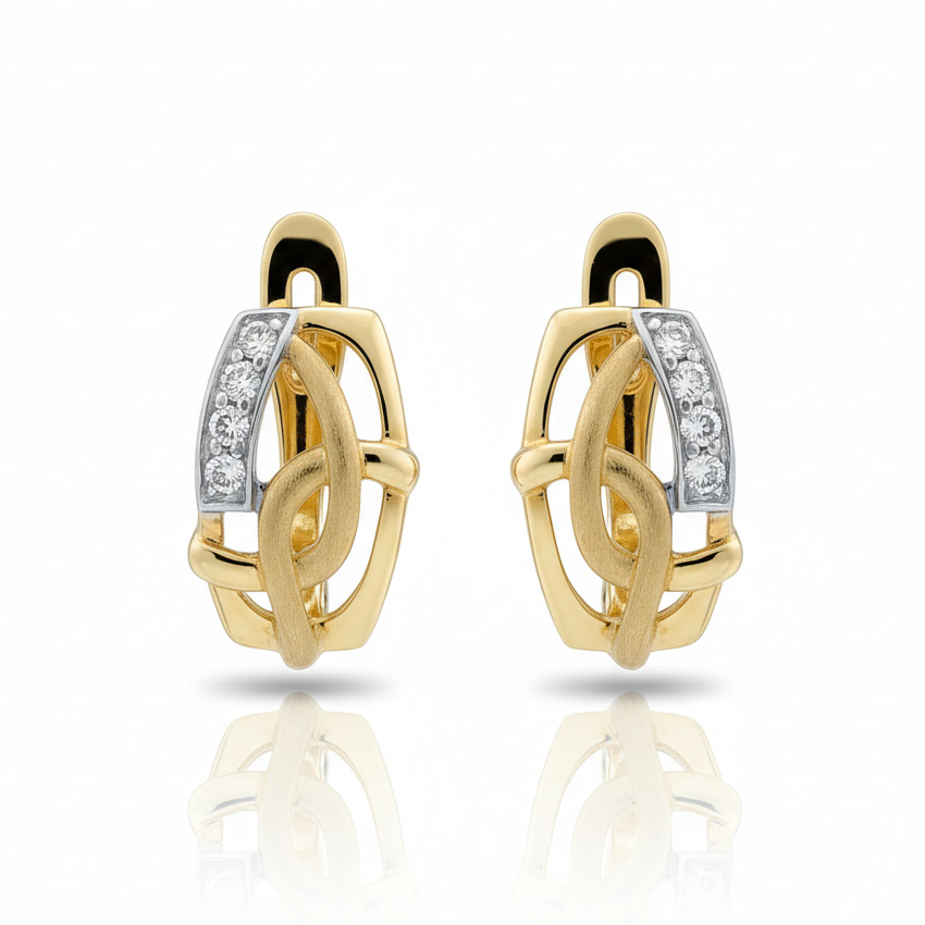 PENDIENTES ORO 18KL CIRCONITAS