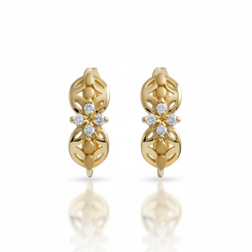 PENDIENTES ORO 18KL CIRCONITAS