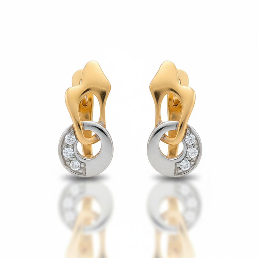 PENDIENTES ORO 18KL CIRCONITAS