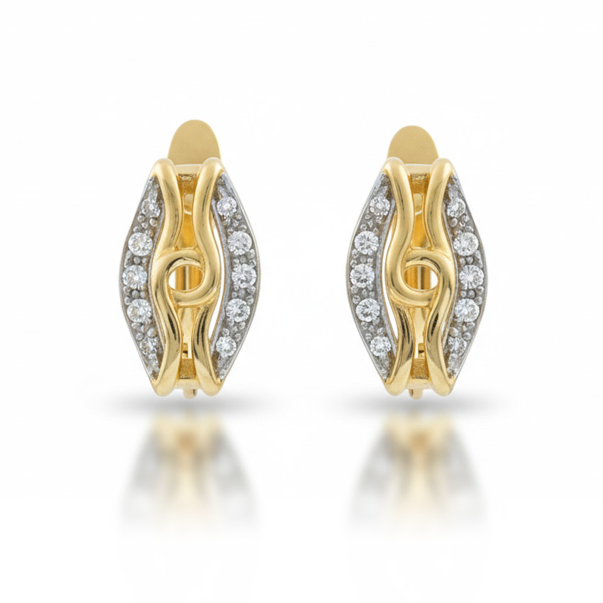 PENDIENTES ORO 18KL CIRCONITAS