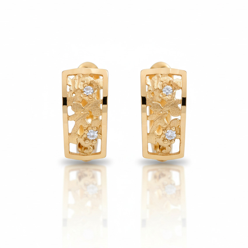 PENDIENTES ORO 18KL CIRCONITAS