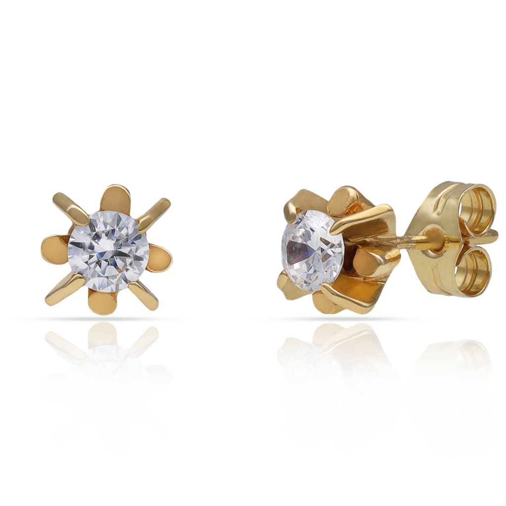 PENDIENTES ORO 18KL CIRCONITAS