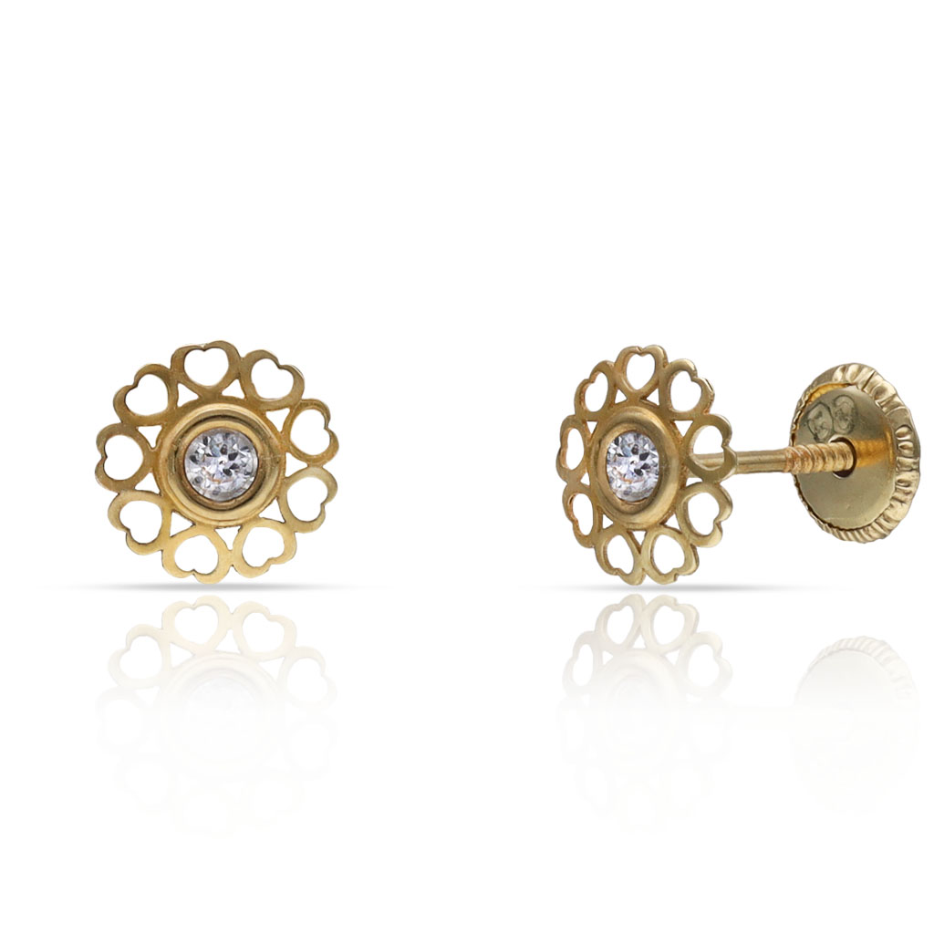 PENDIENTES ORO 18KL CORAZONES