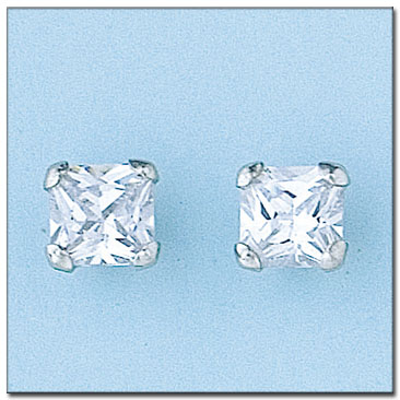 PENDIENTES ORO BLANCO 18KL