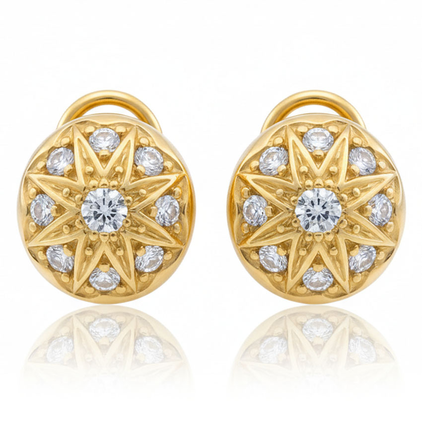 PENDIENTES ORO 18KL CIRCONITAS