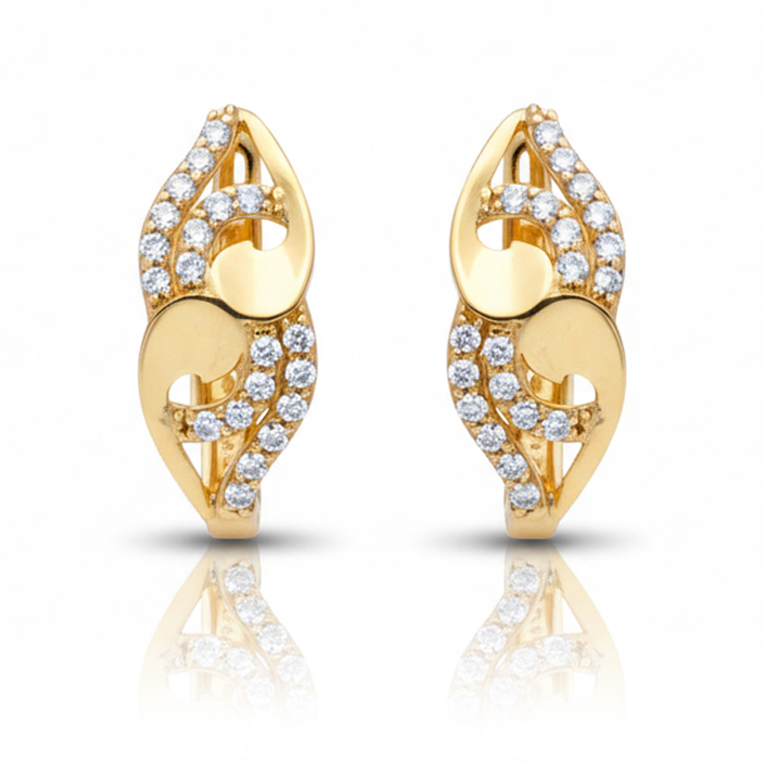 PENDIENTES ORO 18KL CIRCONITAS