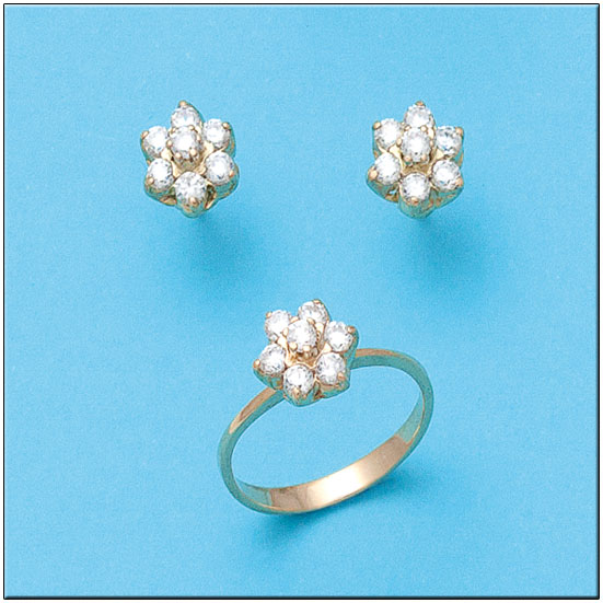 PENDIENTES ORO 18KL CIRCONITAS