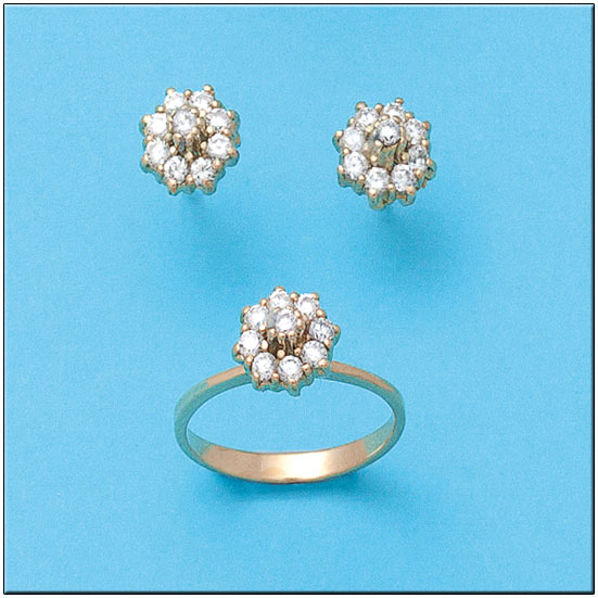 PENDIENTES ORO 18KL CIRCONITAS