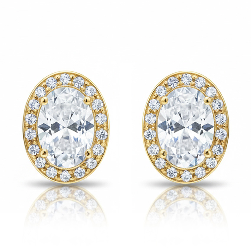 PENDIENTES ORO 18KL CIRCONITAS