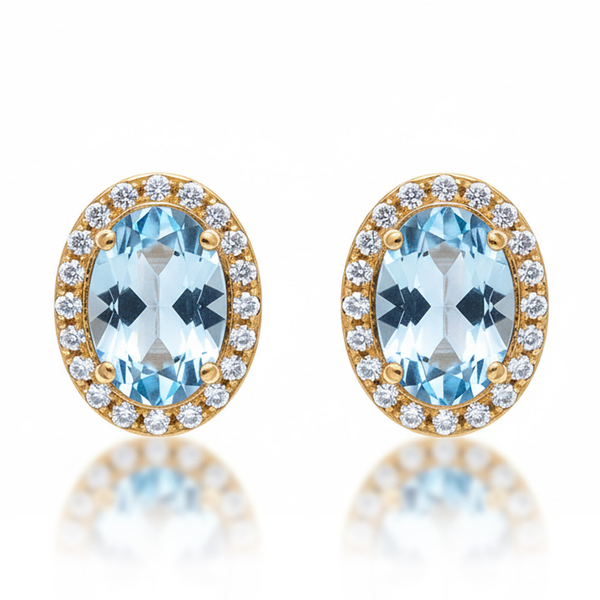 PENDIENTES ORO 18KL CIRCONITAS