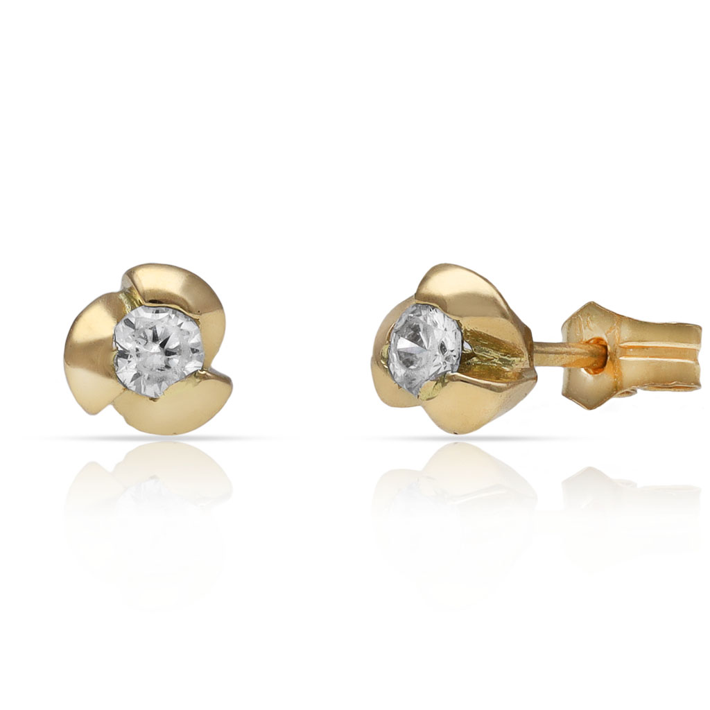 PENDIENTES ORO 18KL CIRCONITAS