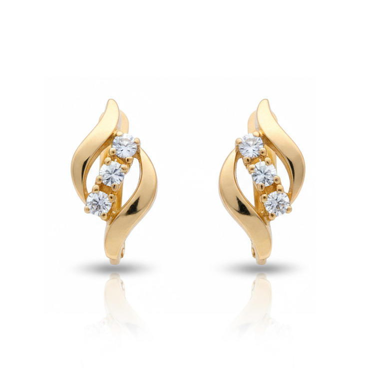 PENDIENTES ORO 18KL CIRCONITAS