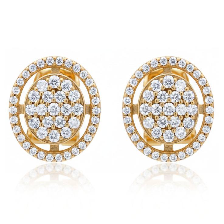 PENDIENTES ORO 18KL CIRCONITAS