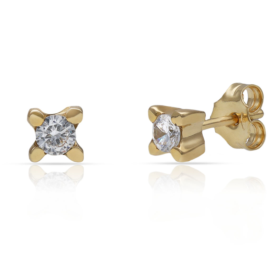 PENDIENTES ORO 18KL CIRCONITAS