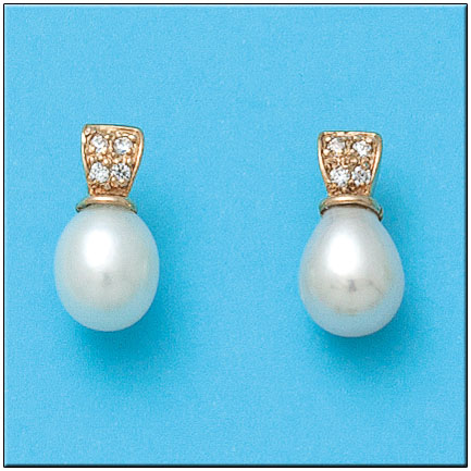 PENDIENTES ORO 18KL PERLAS CULTIVADAS