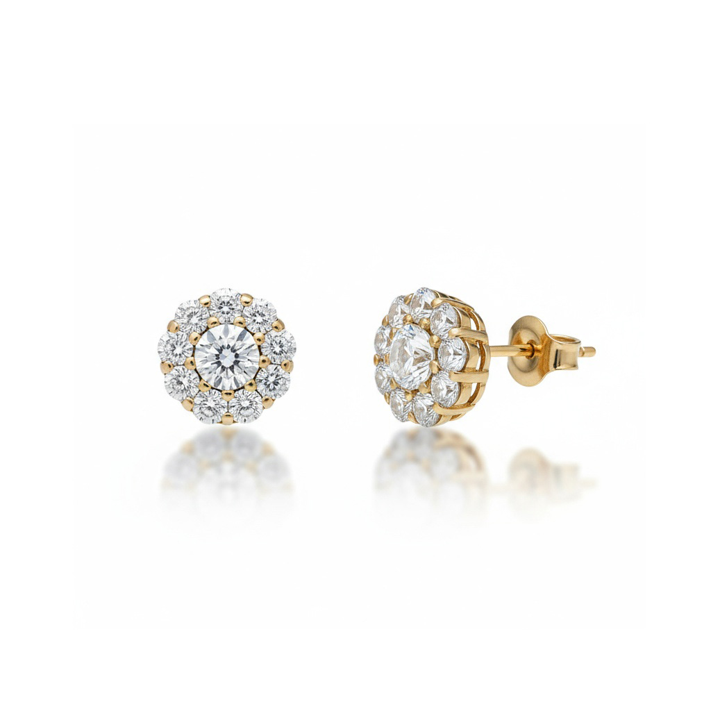 PENDIENTES ORO 18KL CIRCONITAS