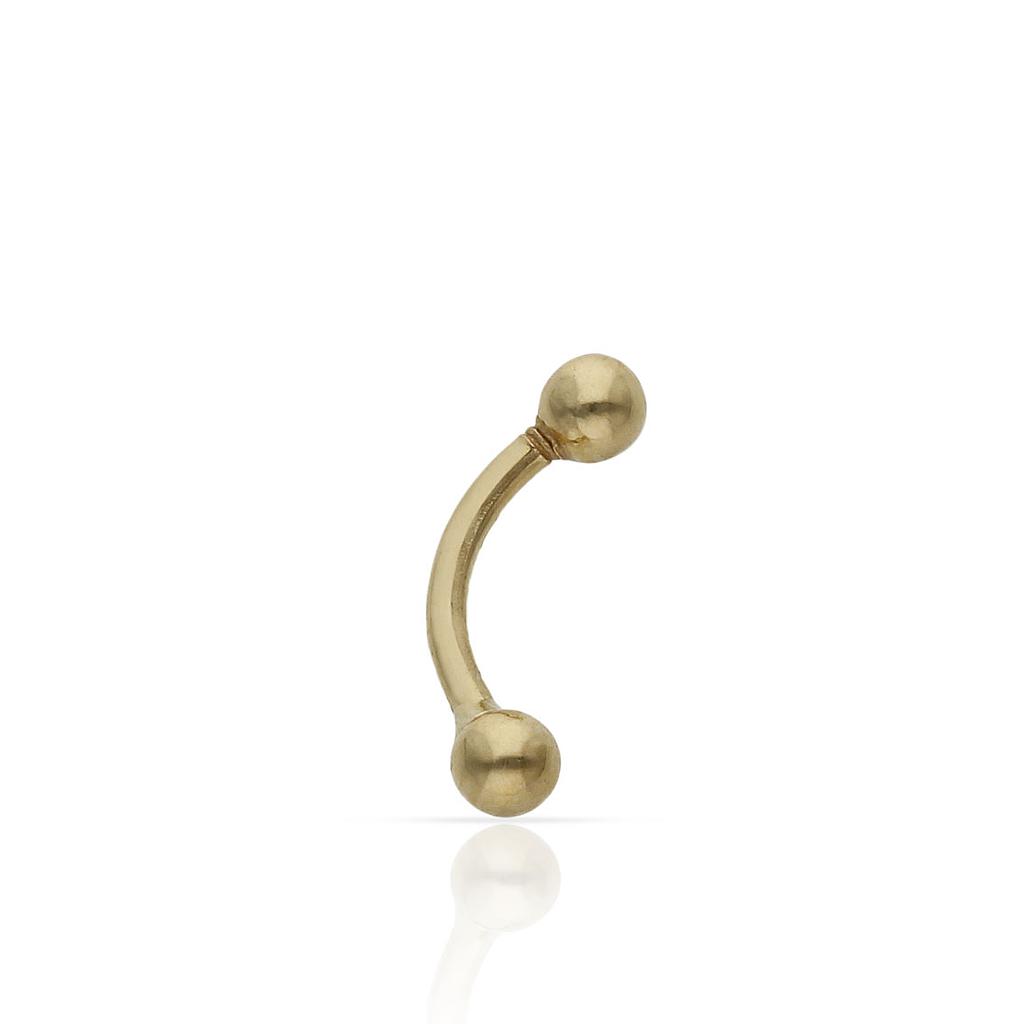 PIERCING ORO 18KL CEJA BOLAS