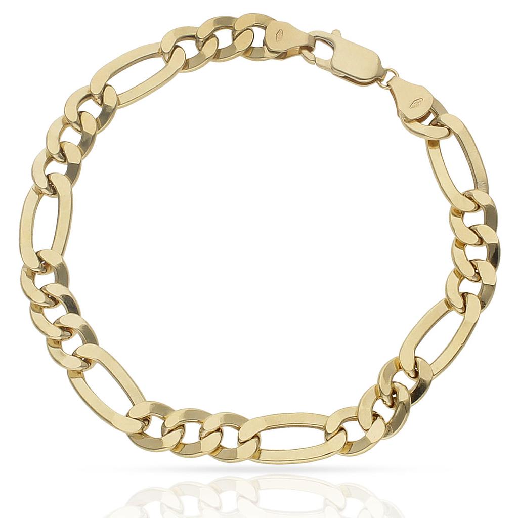 PULSERA ORO 18KL HUECA 3X1 - 8MM