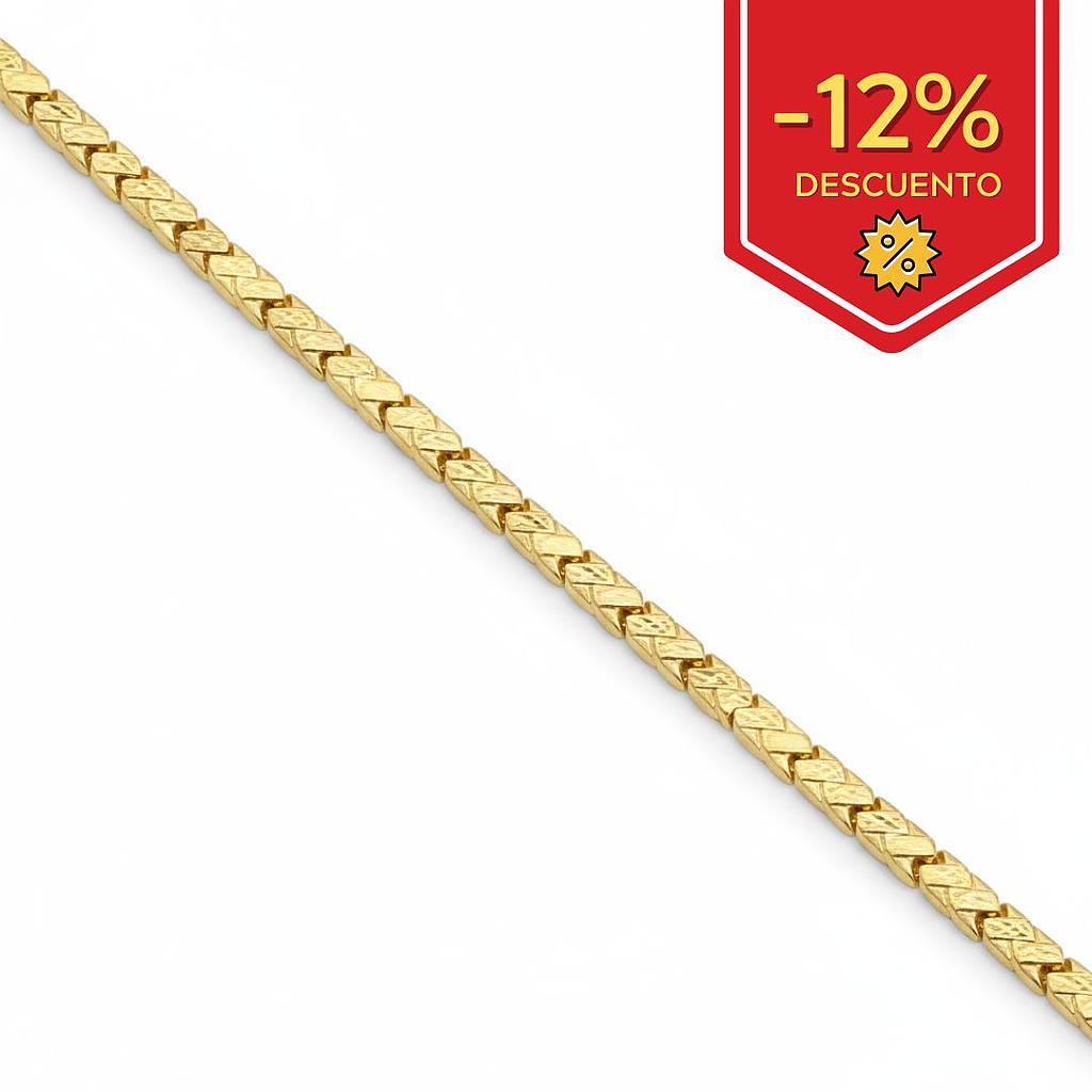 PULSERA TROQUELADA ORO 18KL